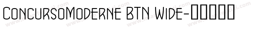 ConcursoModerne BTN Wide字体转换